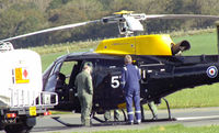 ZJ257 @ EGFE - Eurocopter AS.350BB Squirrel HT.1 from the Defence Helicopter Flying School (D.H.F.S) R.A.F Shawbury, Shropshire.