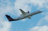 G-JECY @ EGCC - Brussells Airlines De Havilland Canada DHC-8-402Q taking off from Manchester Airport. - by David Burrell