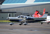 N129SC @ EGNH - Photographed taxiing out for departure from Blackpool Airport - by Andrew Ratcliffe