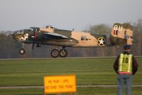 N25YR @ I74 - Dawn departure, RWY 20 at Urbana, Ohio for the B-25 gathering & Doolittle reunion in Dayton. - by Bob Simmermon