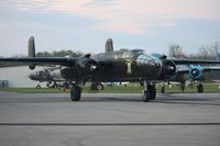 N333RW @ I74 - Preparing to depart for Dayton.  B-25 Gathering and Doolittle Reunion. - by Bob Simmermon