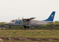 P4-TIA @ AUA - Landing on Reina Beatrix Airport Aruba - by Willem Göebel