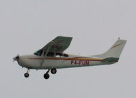 P4-FUN @ AUA - Landing on Reina Beatrix Airport Aruba - by Willem Göebel