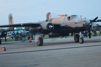 N747AF @ I74 - Dawn preparation for the flight to Dayton; B-25 Gathering and Doolittle Reunion. - by Bob Simmermon