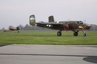 N3476G @ I74 - Departing Urbana for the Dayton B-25 Gathering and Doolittle Reunion. - by Bob Simmermon
