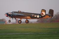 N5672V @ I74 - Departing for Dayton during the B-25 Gathering and Doolittle Reunion. - by Bob Simmermon