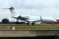 VQ-BHP @ EGGW - Gulfstream Aerospace GV-SP (G550), c/n: 5268 - by Terry Fletcher