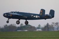 N9643C @ I74 - Departing Urbana, Ohio during the B-25 Gathering and Doolittle Reunion. - by Bob Simmermon
