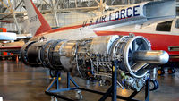 55-5119 @ KFFO - AF Museum engine for F-107 - by Ronald Barker