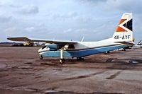 4X-AYF @ EGLK - Britten-Norman BN-2A Islander [0101] (Kanaf-Arika Ltd) Blackbushe~G 08/03/1977 - by Ray Barber