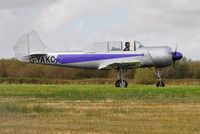 G-YAKC @ EGFH - Resident Yak-52. Previous registration LY-AKC. - by Roger Winser