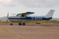 G-BSSB @ EGFH - Visiting Cessna 150 operated by FlyWales . Previously registered N19076 - by Roger Winser