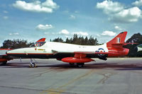 XL612 @ EGVI - Hawker Hunter T.7 [41H/695346] RAF Greenham Common~G 01/08/1976. Taken from a slide. - by Ray Barber