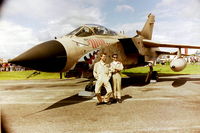 ZA447 - Taken at Woodford Airshow with the Crew 22/6/91 after the First Gulf War - by Ron Roberts