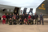 N33VW @ AFW - At the 2012 Alliance Airshow - Fort Worth, TX - Your truly third from left, standing. About to go flying with the Canadian Skyhawks Parachute team.
