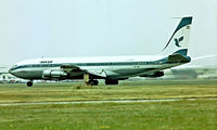 EP-IRL @ EGLL - Boeing 707-386C [20287] (Iran Air) Heathrow~G   1975. Image taken from a slide. - by Ray Barber