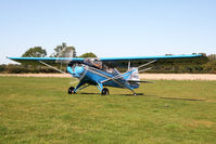 G-ARCS @ EGBR - Auster D6-180. Hibernation Fly-In, The Real Aeroplane Club, Breighton Airfield, October 2012. - by Malcolm Clarke