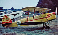 G-ASHS @ EGTH - Stampe SV.4C [265] Old Warden~G 1974. Image taken from  a slide. This fuselage was used to rebuild G-AWEF.  This was rebuilt in 1984 with the fuselage of G-AZIR c/n 452 - by Ray Barber