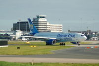 OY-VKF @ EGCC - Thomas Cook OY-VKF Airbus A330-243 taxiing at Manchester Airport. - by David Burrell