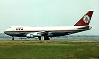 OD-AGH @ EGLL - Boeing 747-2B4B [21097] (MEA) Heathrow~G 01/07/1975. Image taken from a slide. - by Ray Barber
