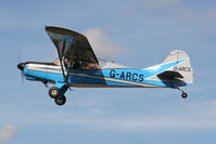 G-ARCS @ EGBR - Auster D6-180. Hibernation Fly-In, The Real Aeroplane Club, Breighton Airfield, October 2012. - by Malcolm Clarke