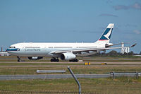 B-HLT @ YBNN - A330-343X [439] (Cathay Pacific Airways) Brisbane-International~VH 18/03/2007 - by Ray Barber