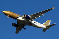 A9C-KE @ EGLL - Airbus A330-243 [334] (Gulf Air) Home~G 18/01/2011. Wearing F1 2011 titles. - by Ray Barber