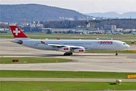 HB-JMK @ LSZH - Airbus A340-313X [169] (Swiss International Air Lines) Zurich~HB 07/04/2009 - by Ray Barber