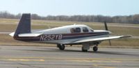 N252YB @ KAXN - Mooney M20K taxiing out for departure. - by Kreg Anderson