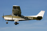 G-BREZ @ EGBR - Cessna 172M Skyhawk. Hibernation Fly-In, The Real Aeroplane Club, Breighton Airfield, October 2012. - by Malcolm Clarke