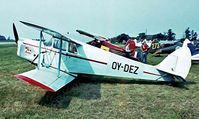 OY-DEZ @ EKVJ - De Havilland DH.87B Hornet Moth [8040] Stauning~OY 05/06/1982 Preserved and airworthy. Image taken from a slide. - by Ray Barber