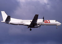 D-AOLB @ LFBO - Landing rwy 14R in white tail with titles... - by Shunn311