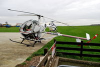 G-RIFB @ EGTB - Hughes 269C at Wycombe Air Park. Ex N7428F - by moxy