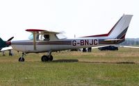 G-BNJC @ EGLM - Ex: N4705B > G-BNJC - Originally owned to, Samka Ltd in April 1987 and currently with, Stapleford Flying Club Ltd since October 1991. - by Clive Glaister