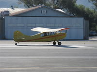 N84171 @ SZP - 1946 Aeronca 7AC CHAMPION, Continental A&C65 65 Hp, takeoff roll Rwy 22 - by Doug Robertson