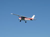 N714HH @ SZP - 1977 Cessna 150M, Continental O-200 100 Hp, takeoff climb Rwy 22 - by Doug Robertson