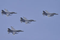 FA-128 @ EBBL - fourship formation at the Tiger Meet 2009