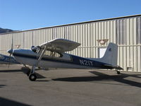 N21Y @ SZP - 1954 Cessna 180, Continental O-470-A 225 Hp, at Aviation Museum of Santa Paula taxiway - by Doug Robertson