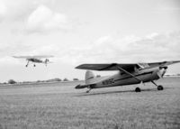 N1915C @ KOSH - The first time I ever saw a Fieseler Fi 156 Storch was here and one is seen lifting off behind the 170. - by Charlie Pyles