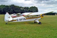 G-BPYN @ EGBP - Piper J-3C-65 Cub [11422] Kemble~G 09/07/2004 - by Ray Barber