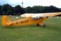 G-BVAF @ EGBP - Piper J3C-85 Cub [4645] Kemble~G 09/07/2004 - by Ray Barber