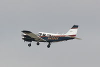 N4396X @ KSRQ - Piper Seneca (N4396X) departs Sarasota-Bradenton International Airport - by Jim Donten