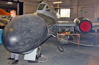 WD646 @ EGMH - Gloster Meteor TT.20 at Manston Museum - by Terry Fletcher