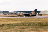 5507 @ EGQS - Portuguese Air Force A-7P Corsair II of 304 Esquadron lined up on Runway 05 at RAF Lossiemouth in September 1993. - by Peter Nicholson