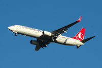 TC-JYA @ EGCC - TC-JYA Turkish Airlines Boeing 737-9F2(ER) on approach to Manchester Airport. - by David Burrell