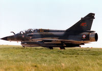 354 @ EGQS - Another view of Mirage 2000N, callsign French Air Force 4210 Alpha, taxying to Runway 5 at RAF Lossiemouth in the Summer of 1997. - by Peter Nicholson