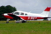G-BIEY @ EGBP - Piper PA-28-151 Cherokee Warrior [28-7715213] Kemble~G 11/07/2004 - by Ray Barber