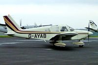 G-AYAB @ EGTF - Piper PA-28-180 Cherokee E [28-5804] Fairoaks~G 09/11/2004 - by Ray Barber