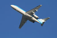 PH-KZB @ EBBR - Flight KL1724 is climbing from RWY 25R - by Daniel Vanderauwera