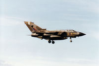 ZG705 @ EGQS - Tornado GR.1A of 13 Squadron at RAF Marham on final approach to RAF Lossiemouth in the Summer of 1995. - by Peter Nicholson